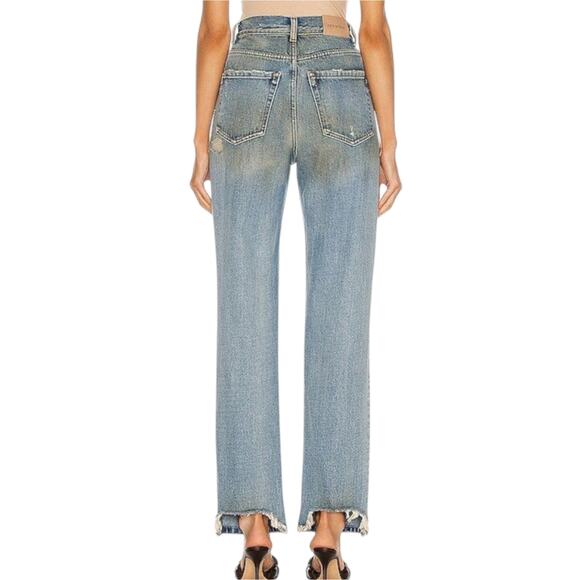 Retrofete Chris Jeans Destroyed Distressed Ripped Denim in Zephyr - Picture 3 of 12